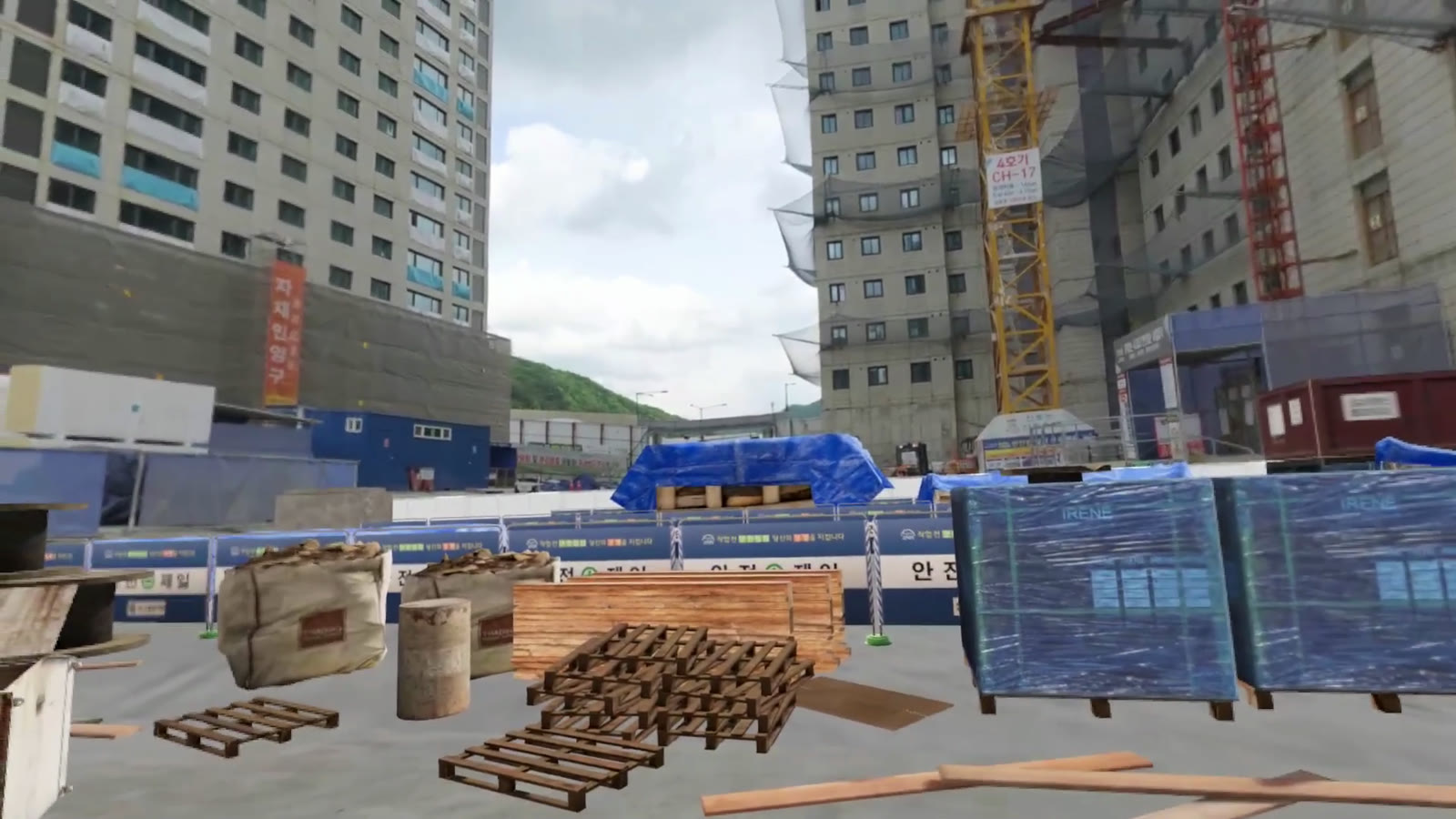 LBVRマンション建設現場コンテンツ・現場全景