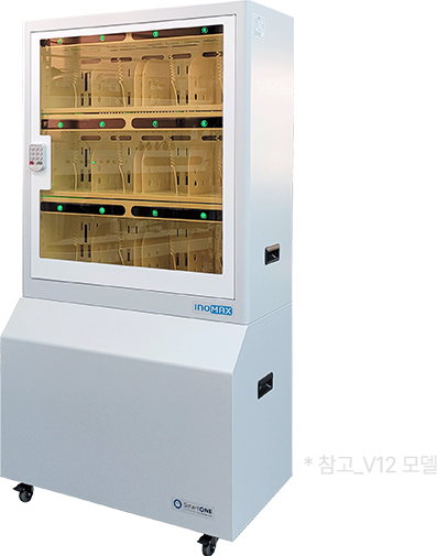 Charging and storage cabinet for headsets