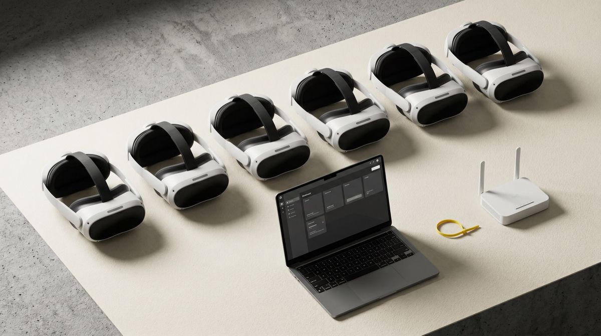 PICO 4 UE HMD · 운영 노트북 · WiFi 공유기